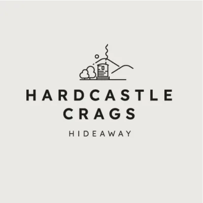 A visual of a Hardcastle Crags Hideaway logo design, by Russell Horn